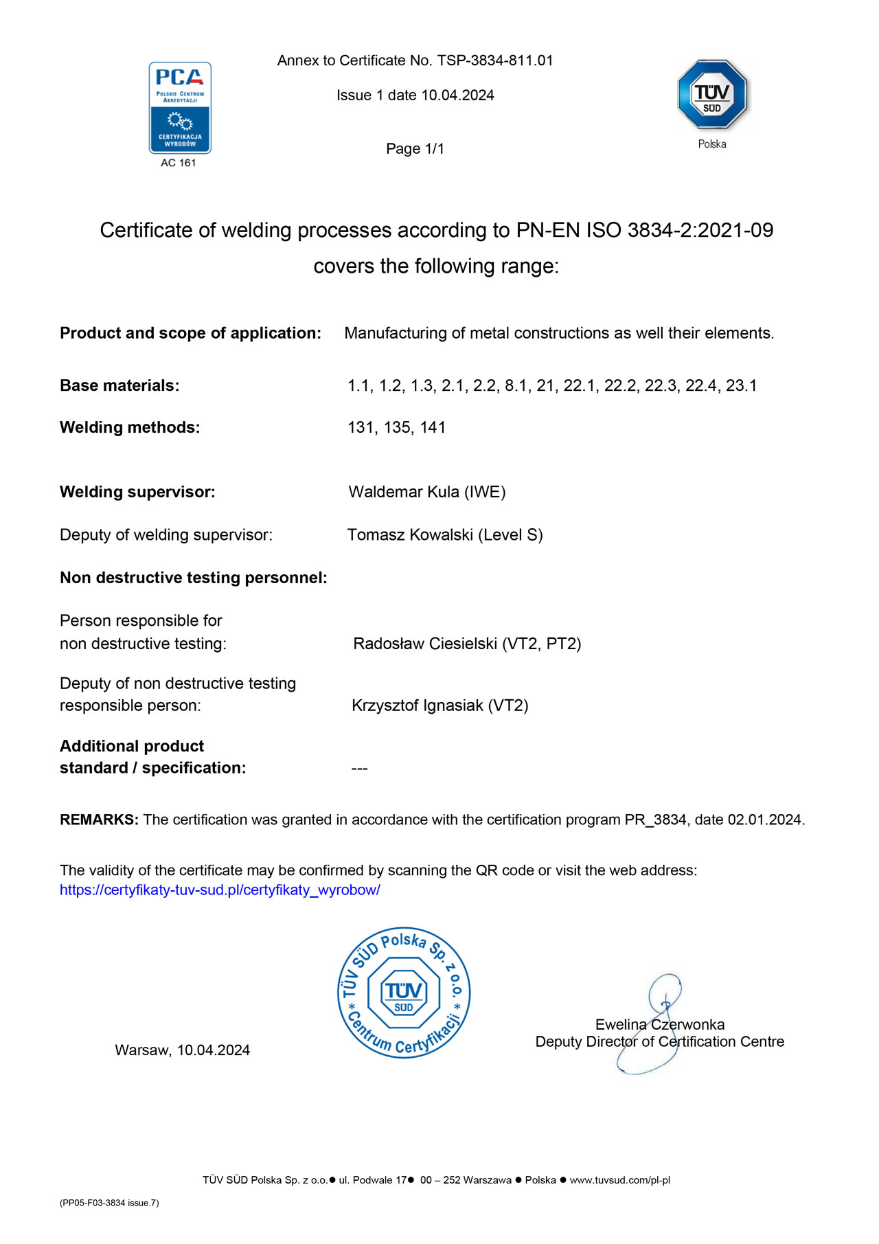 Arston - gięcie, cięcie, wykrawanie, spawanie 