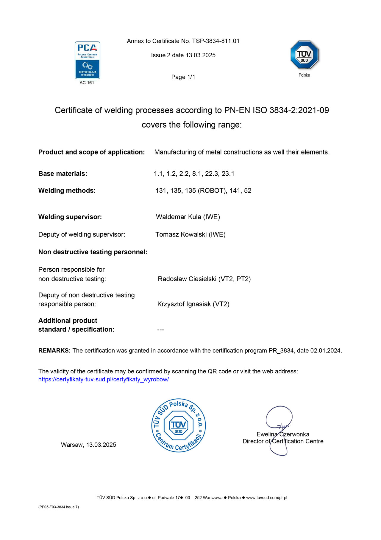 Arston - gięcie, cięcie, wykrawanie, spawanie 