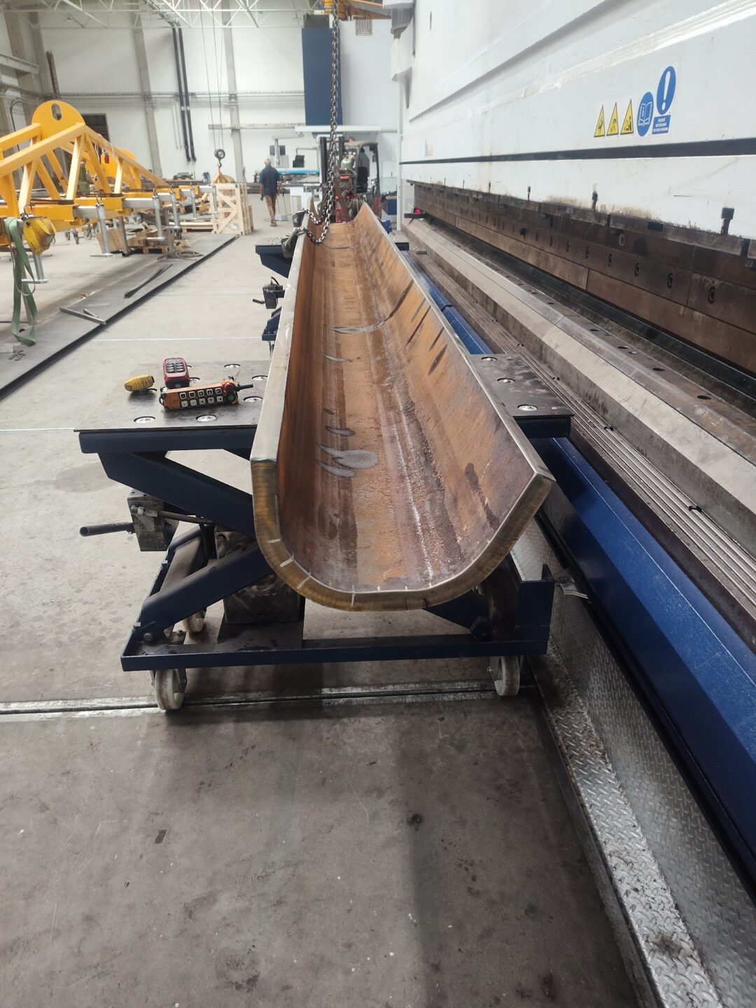 Biegen von dicken Blechen